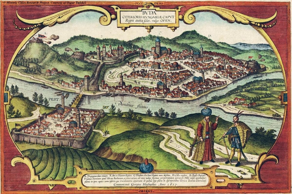 Mappa antica di Budapest